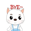 White Little Cat Clip Art Emoticons Download