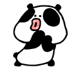 Big mouth panda emoticons free animated