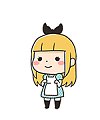 Lovely maid girl animated emoticons downloads