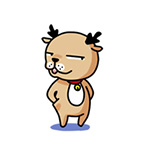 Cute little deer anime emoticons