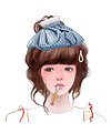 Fashion China girl emoticons free animated