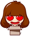 Play cute carton girl free animated emoticons