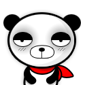 The panda superman free animated emoticons