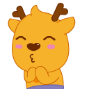 Play cute deer twitter emoticons
