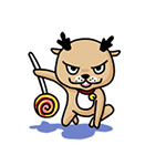 Cute little milu deer emoticons download