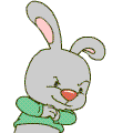 Rabbit play innocent asian emoticons