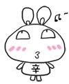 Rabbit heart emoticons