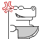 Funny crocodile animated emoticons