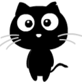 Play cute Black cat emoticons