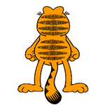 Play cute garfield cat emoticons emoji