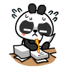 Doll panda funny animated emoticons