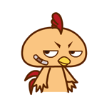 Violent chicken interesting asian emoticons