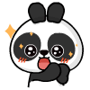 Doll panda funny animated emoticons