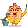 Muscle chicken office communicator emoticons