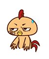 Violent chicken interesting asian emoticons