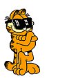 Play cute garfield cat emoticons emoji