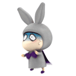 3D lovely rabbit gifs emoticons