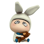 3D lovely rabbit gifs emoticons