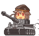 Driving Tank Girl Emoji