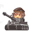 Driving Tank Girl Emoji