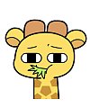 9 Super cute giraffe animated gifs emoji dialogue expression