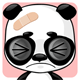 Interesting band-aid panda animation emoticons emoji