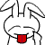29 Ears bent rabbit emoticons images downloaded