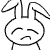 29 Ears bent rabbit emoticons images downloaded
