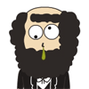 14 Funny bearded uncle & nutty professor emoji  free download