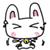 49 MEEMO Cartoon rabbit Super cute emoji