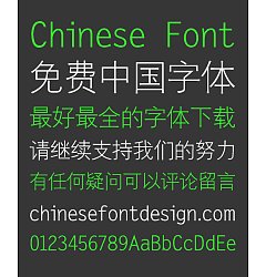Permalink to Sharp Slender Bold Figure Font (CloudHeiXiGBK) -Simplified Chinese