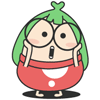 Lovely cartoon strawberry emoji download