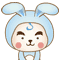 28 Lovely pudding rabbit emoji free download