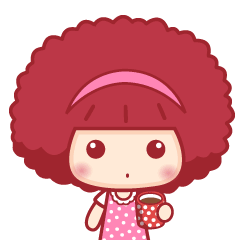 16 Cute little girl doll funny emoji gifs