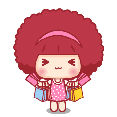 16 Cute little girl doll funny emoji gifs
