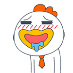 20 Lovely excited chicken emoji gifs