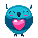24 Funny owl choir emoji gifs