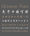 Cool World Ming Semi-Cursive Script Chinese Font-Traditional Chinese Fonts