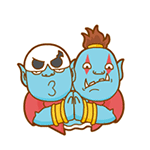 19 funny two-headed monster emoji gifs