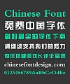 Chasing The Waves Thick Song (Ming) Typeface Chinese Font-Simplified Chinese Fonts