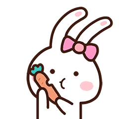 24 Super cute rabbit emoji emoticons