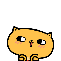 16 Interesting yellow cat emoji gifs