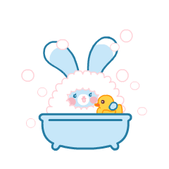 16 WeChat lovely rabbit emoji gifs