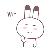 16 Happy cartoon rabbit emoji gifs