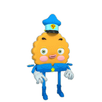 30 Super funny biscuit policemen emoji gifs
