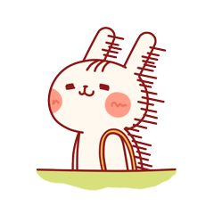 17 Happy cartoon rabbit emoji gifs download