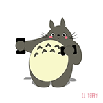13 Lovely funny totoro emoji gifs expression images downloaded
