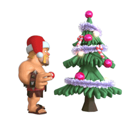 12 Clash of Clans Merry Christmas emoji gifs to download