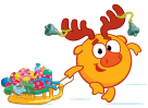 10 Funny and lovely Christmas elf emoji gifs( Gogoriki, Kikoriki Emoji)
