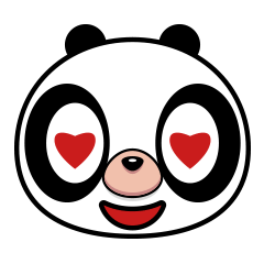 16P The lovely panda emoji gifs bulk stickers